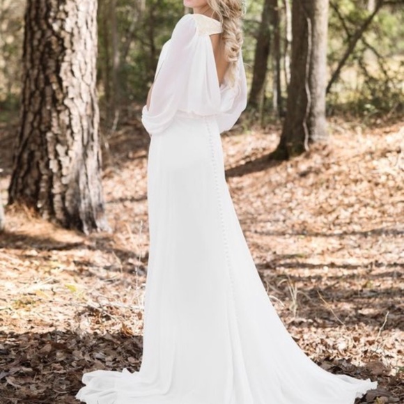 lillian west long sleeve wedding dress